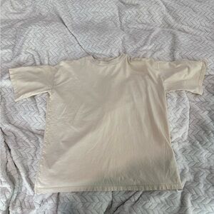 Topshop light yellow Short Sleeve Tee